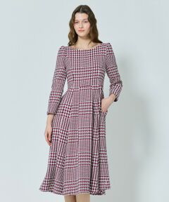 【百田夏菜子さん着用】【消臭】FROSTED CHECK TWEED ドレス