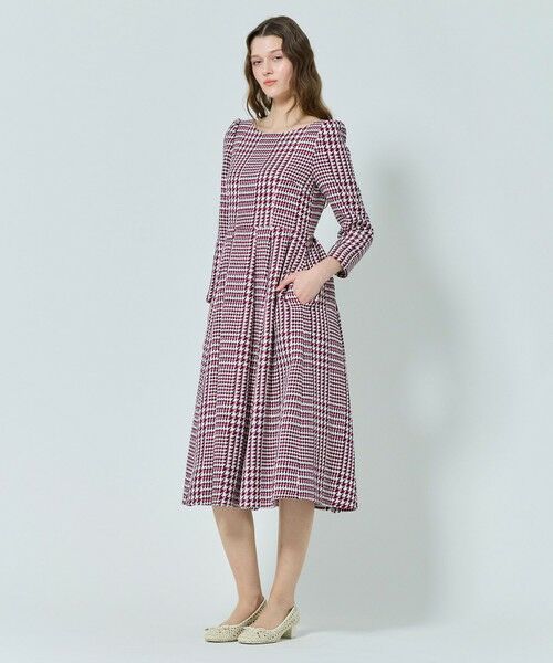 TOCCA / トッカ ロング・マキシ丈ワンピース | 【百田夏菜子さん着用】【消臭】FROSTED CHECK TWEED ドレス | 詳細1