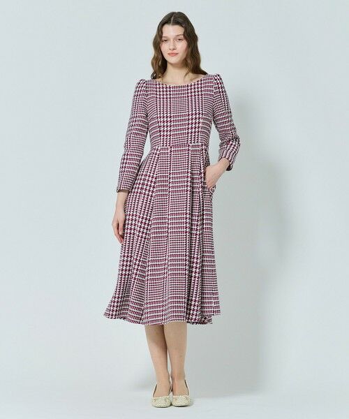 TOCCA / トッカ ロング・マキシ丈ワンピース | 【百田夏菜子さん着用】【消臭】FROSTED CHECK TWEED ドレス | 詳細2