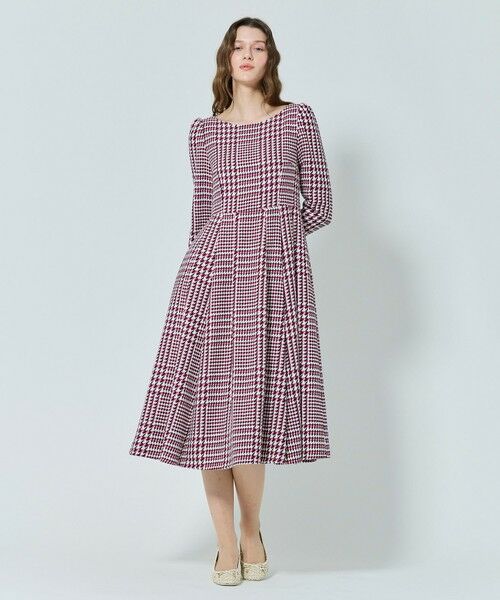 TOCCA / トッカ ロング・マキシ丈ワンピース | 【百田夏菜子さん着用】【消臭】FROSTED CHECK TWEED ドレス | 詳細3
