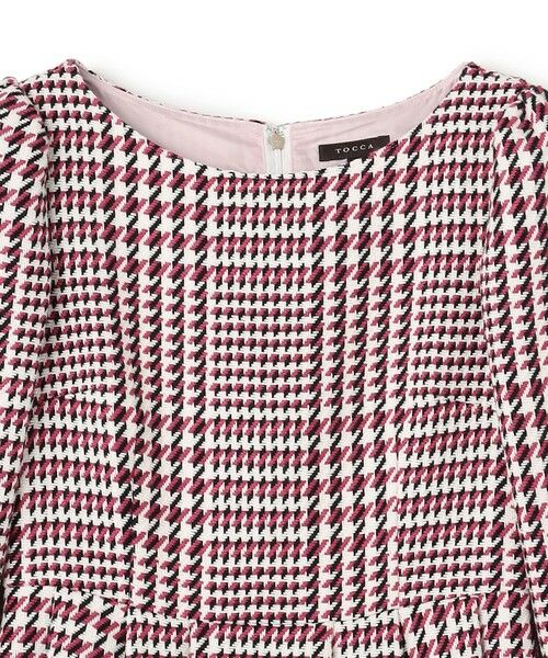 TOCCA / トッカ ロング・マキシ丈ワンピース | 【百田夏菜子さん着用】【消臭】FROSTED CHECK TWEED ドレス | 詳細5