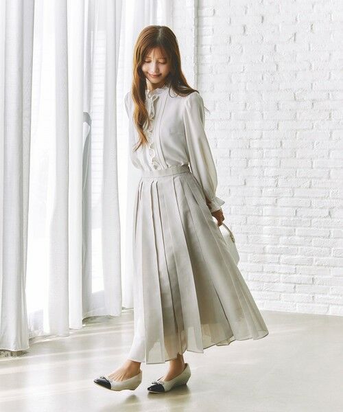 TOCCA/トッカ 【洗える・消臭】LUNA VEIL スカート ベージュ系 0 TOCCA/トッカ 【洗える・消臭】LUNA VEIL スカート ベージュ系 0