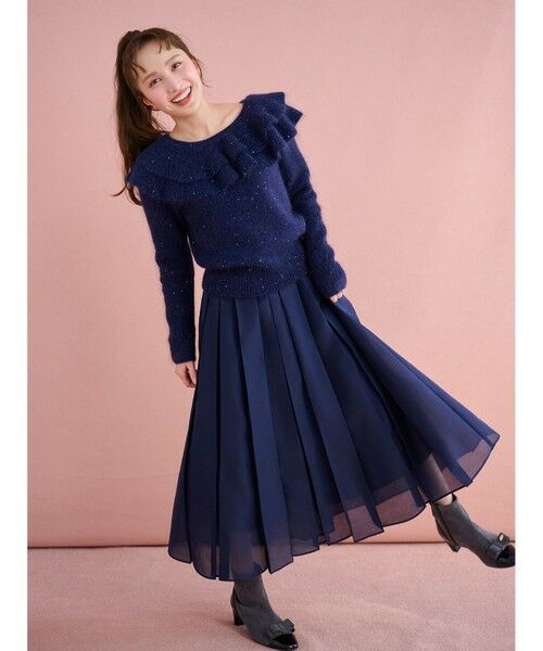 TOCCA/トッカ 【洗える・消臭】LUNA VEIL スカート ネイビー系 4 TOCCA/トッカ 【洗える・消臭】LUNA VEIL スカート ネイビー系 4