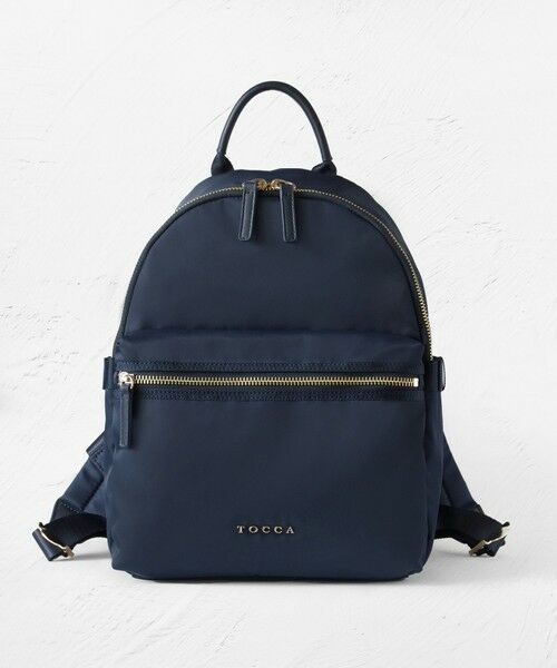 TOCCA/トッカ 【撥水】SMALL TRAVELING BACKPACK バックパック ネイビー系 F TOCCA/トッカ 【撥水】SMALL TRAVELING BACKPACK バックパック ネイビー系 F