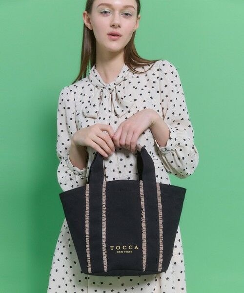TOCCA / トッカ トートバッグ | 【八木アリサさん着用】TRILL TRIM CANVASTOTE キャンバストートバッグ | 詳細3