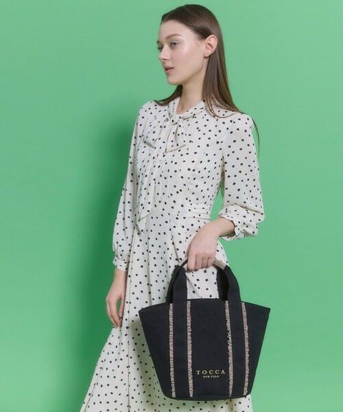 TOCCA / トッカ トートバッグ | 【八木アリサさん着用】TRILL TRIM CANVASTOTE キャンバストートバッグ | 詳細4