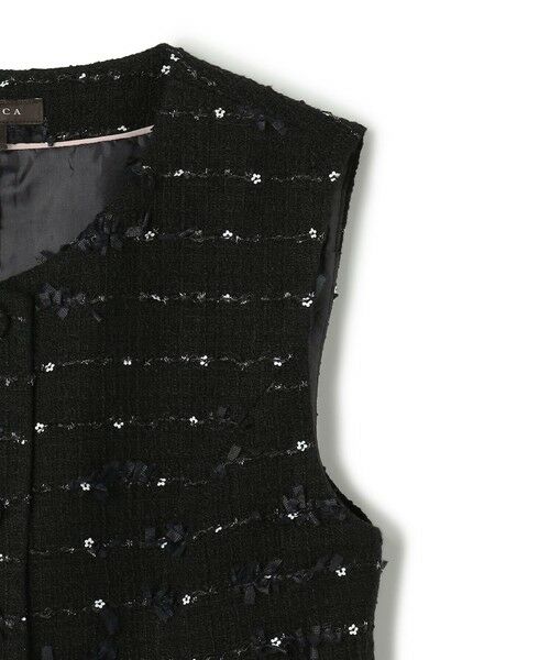 TOCCA / トッカ ノーカラージャケット | 【八木アリサさん着用】【消臭】FLOWER HIDE AND SEEK ジレ | 詳細7