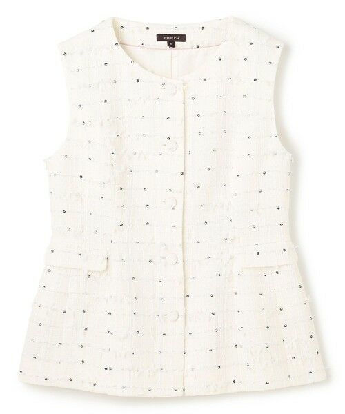 TOCCA / トッカ ノーカラージャケット | 【八木アリサさん着用】【消臭】FLOWER HIDE AND SEEK ジレ | 詳細20