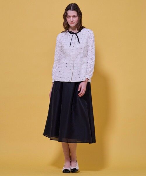 TOCCA / トッカ ノーカラージャケット | 【八木アリサさん着用】【消臭】FLOWER HIDE AND SEEK ジレ | 詳細11