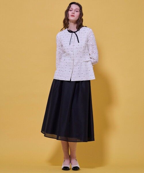 TOCCA / トッカ ノーカラージャケット | 【八木アリサさん着用】【消臭】FLOWER HIDE AND SEEK ジレ | 詳細12