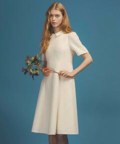 TOCCA / トッカ ロング・マキシ丈ワンピース | 【洗える・消臭】 TWEED BLOSSOM ドレス