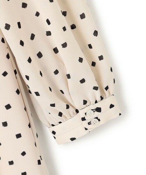 TOCCA / トッカ ロング・マキシ丈ワンピース | 【八木アリサさん着用】【消臭】PROMISE RIBBON ROSETTE ドット柄ドレス | 詳細12