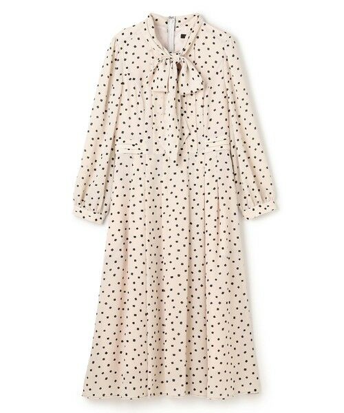 TOCCA / トッカ ロング・マキシ丈ワンピース | 【八木アリサさん着用】【消臭】PROMISE RIBBON ROSETTE ドット柄ドレス | 詳細2