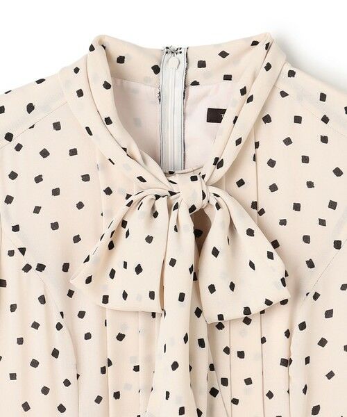 TOCCA / トッカ ロング・マキシ丈ワンピース | 【八木アリサさん着用】【消臭】PROMISE RIBBON ROSETTE ドット柄ドレス | 詳細4