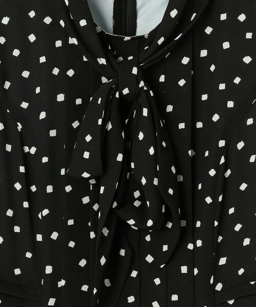 TOCCA / トッカ ロング・マキシ丈ワンピース | 【八木アリサさん着用】【消臭】PROMISE RIBBON ROSETTE ドット柄ドレス | 詳細12