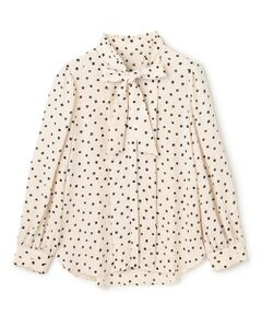 TOCCA / トッカ シャツ・ブラウス | PROMISE RIBBON ROSETTE ドット柄ブラウス