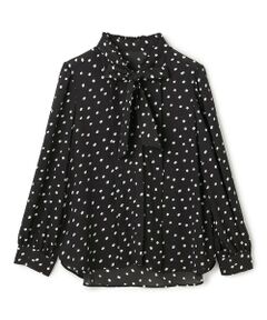 TOCCA / トッカ シャツ・ブラウス | PROMISE RIBBON ROSETTE ドット柄ブラウス