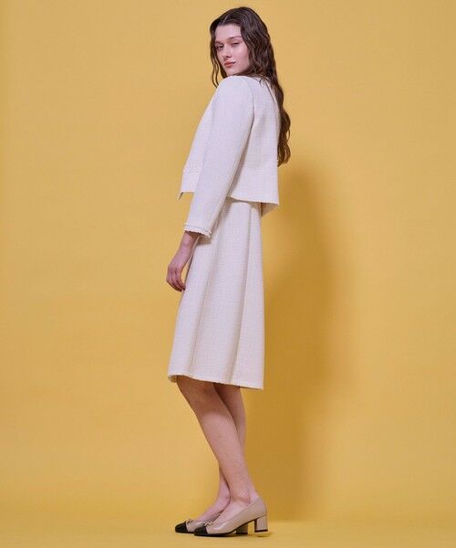 TOCCA / トッカ ノーカラージャケット | 【宮本茉由さん着用】GLOW SILHOUETTE ジャケット | 詳細3