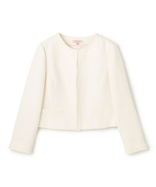 TOCCA / トッカ ノーカラージャケット | 【宮本茉由さん着用】GLOW SILHOUETTE ジャケット | 詳細5