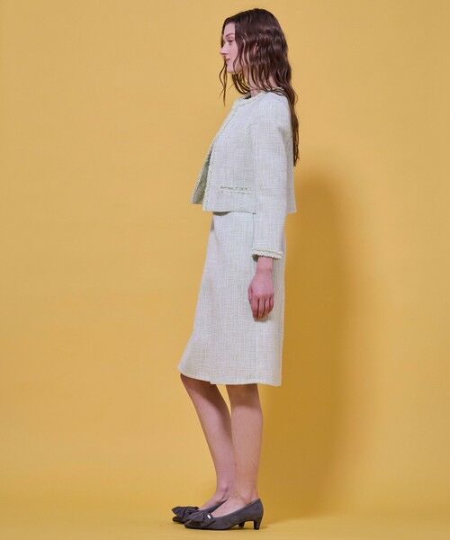 TOCCA / トッカ ノーカラージャケット | 【宮本茉由さん着用】GLOW SILHOUETTE ジャケット | 詳細15