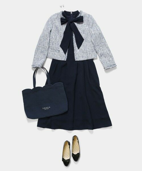 TOCCA / トッカ ノーカラージャケット | 【宮本茉由さん着用】GLOW SILHOUETTE ジャケット | 詳細20