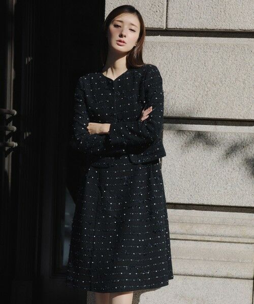 TOCCA / トッカ ノーカラージャケット | FLOWER HIDE AND SEEK ジャケット | 詳細1