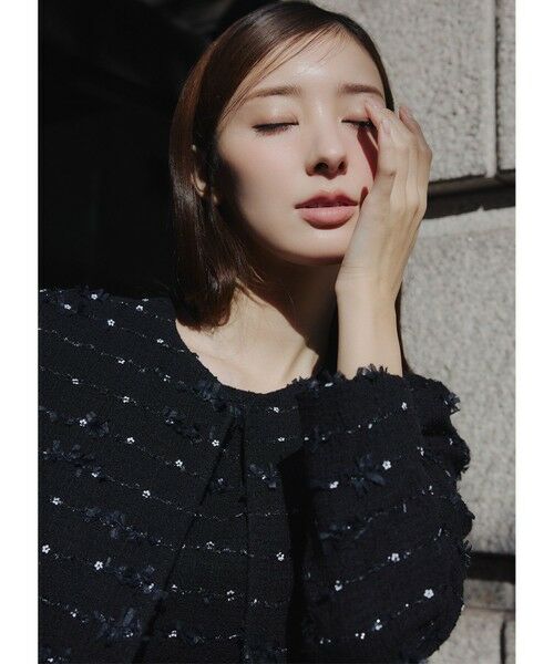 TOCCA / トッカ ノーカラージャケット | FLOWER HIDE AND SEEK ジャケット | 詳細2