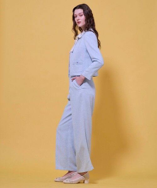 TOCCA / トッカ ノーカラージャケット | FROST MIST TWEED ジャケット | 詳細3