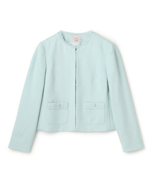 TOCCA / トッカ ノーカラージャケット | FROST MIST TWEED ジャケット | 詳細5