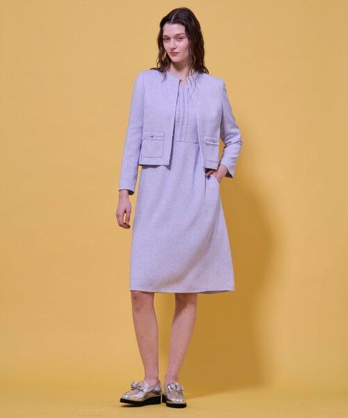 TOCCA / トッカ ノーカラージャケット | FROST MIST TWEED ジャケット | 詳細6