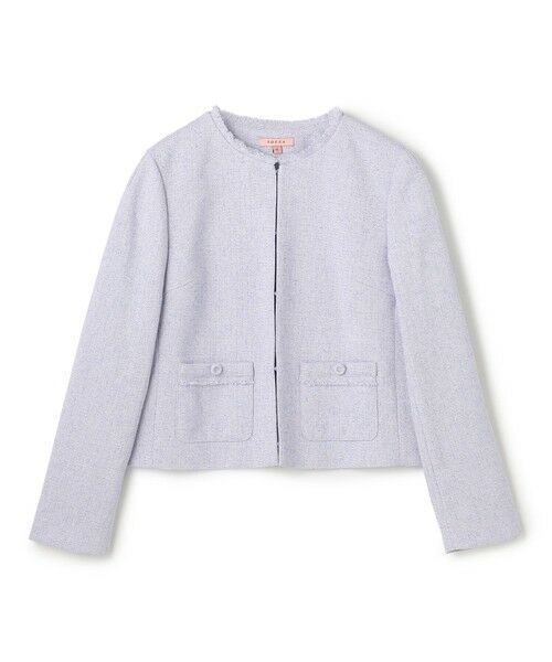 TOCCA / トッカ ノーカラージャケット | FROST MIST TWEED ジャケット | 詳細10
