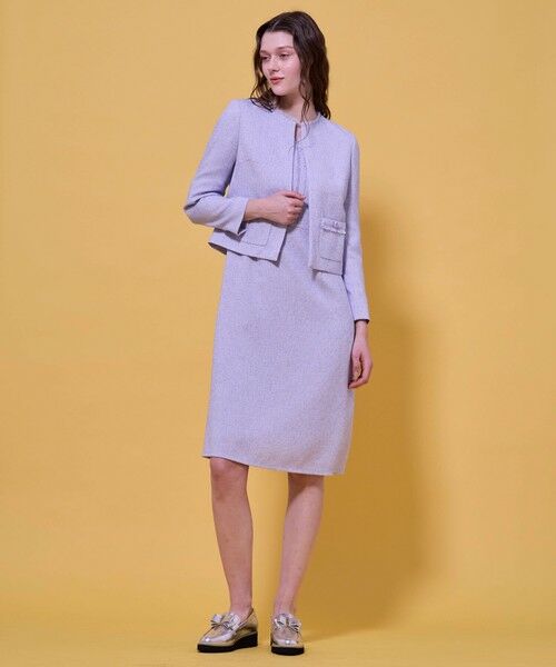 TOCCA / トッカ ノーカラージャケット | FROST MIST TWEED ジャケット | 詳細7