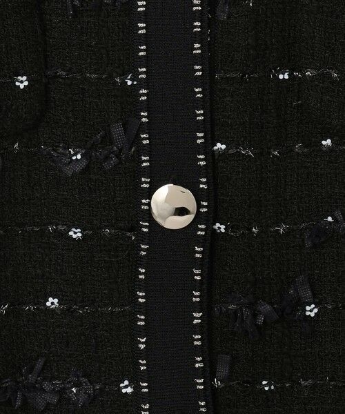TOCCA / トッカ ノーカラージャケット | 【八木アリサさん着用】FLOWER HIDE AND SEEK ニットジャケット | 詳細12