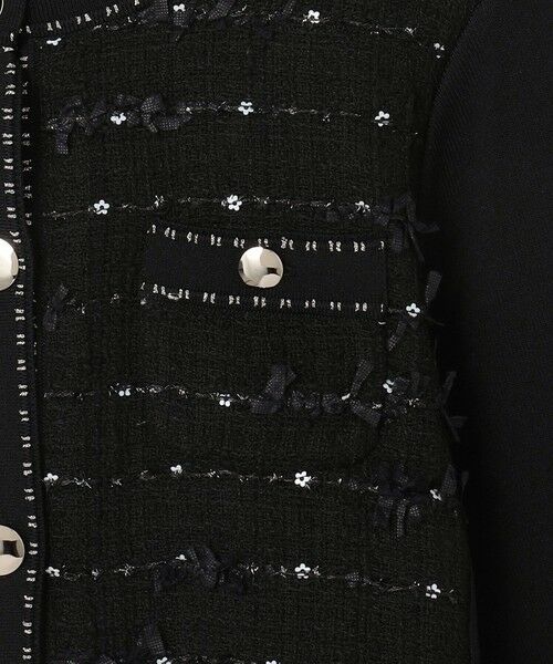 TOCCA / トッカ ノーカラージャケット | 【八木アリサさん着用】FLOWER HIDE AND SEEK ニットジャケット | 詳細13