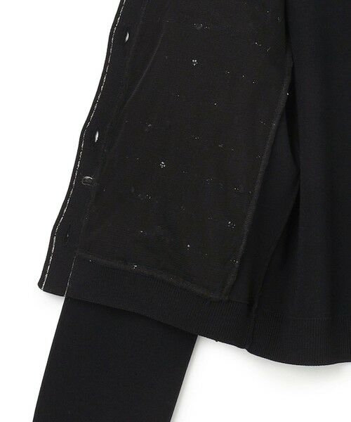 TOCCA / トッカ ノーカラージャケット | 【八木アリサさん着用】FLOWER HIDE AND SEEK ニットジャケット | 詳細16