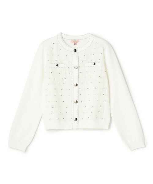 TOCCA / トッカ ノーカラージャケット | 【八木アリサさん着用】FLOWER HIDE AND SEEK ニットジャケット | 詳細19