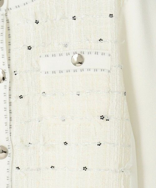 TOCCA / トッカ ノーカラージャケット | 【八木アリサさん着用】FLOWER HIDE AND SEEK ニットジャケット | 詳細21