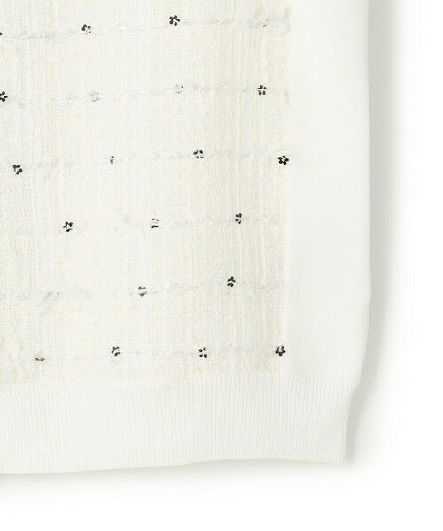 TOCCA / トッカ ノーカラージャケット | 【八木アリサさん着用】FLOWER HIDE AND SEEK ニットジャケット | 詳細24
