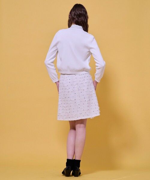 TOCCA / トッカ ノーカラージャケット | 【八木アリサさん着用】FLOWER HIDE AND SEEK ニットジャケット | 詳細9