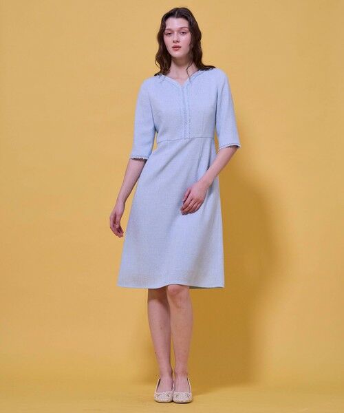 TOCCA / トッカ ロング・マキシ丈ワンピース | FROST MIST TWEED ドレス | 詳細1