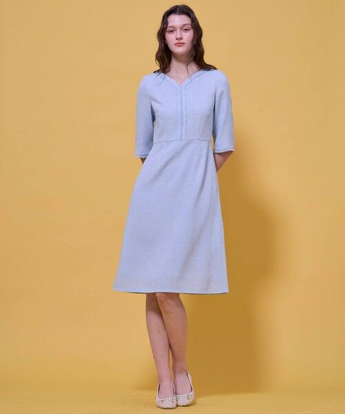 TOCCA / トッカ ロング・マキシ丈ワンピース | FROST MIST TWEED ドレス | 詳細2