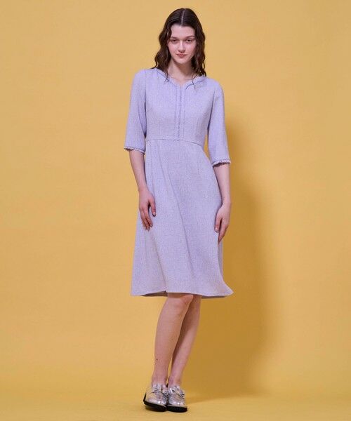 TOCCA / トッカ ロング・マキシ丈ワンピース | FROST MIST TWEED ドレス | 詳細21