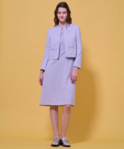 TOCCA / トッカ ロング・マキシ丈ワンピース | FROST MIST TWEED ドレス | 詳細24