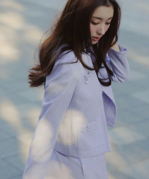 TOCCA / トッカ ロング・マキシ丈ワンピース | FROST MIST TWEED ドレス | 詳細17