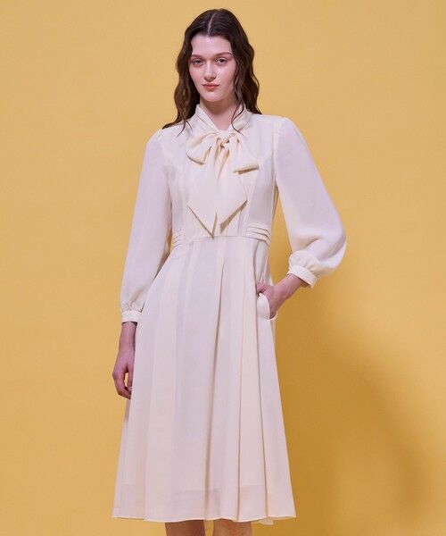 TOCCA / トッカ ロング・マキシ丈ワンピース | PROMISE RIBBON ROSETTE ドレス(イエロー系)