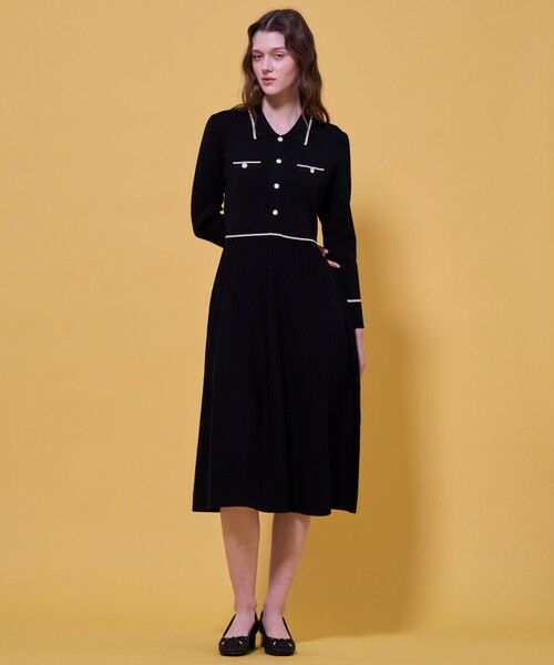 TOCCA / トッカ ミニ丈・ひざ丈ワンピース | BI-COLOR KNIT DRESS ニットドレス | 詳細5
