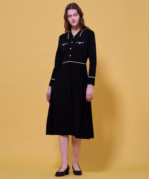 TOCCA / トッカ ミニ丈・ひざ丈ワンピース | BI-COLOR KNIT DRESS ニットドレス | 詳細6