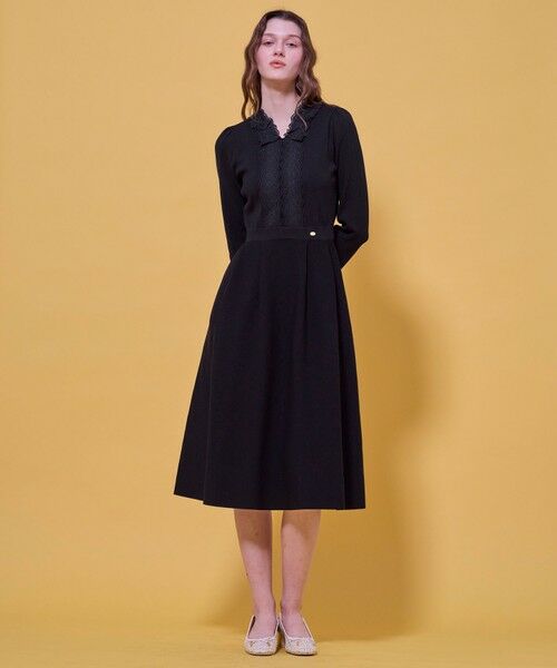 TOCCA / トッカ ミニ丈・ひざ丈ワンピース | LACE ROAD STORY ニットドレス | 詳細14