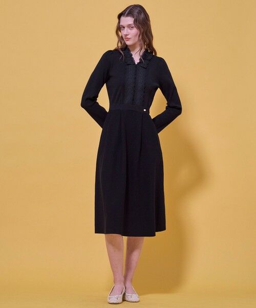 TOCCA / トッカ ミニ丈・ひざ丈ワンピース | LACE ROAD STORY ニットドレス | 詳細15