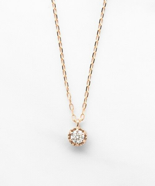TOCCA / トッカ ネックレス・ペンダント・チョーカー | 【WEB限定】FLORA K10 DIAMOND NECKLACE K10 ダイヤモンド ネックレス（ピンクゴールド系）